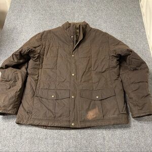 VTG LL Bean Brown Thick Full Zip Winter Jacket Sz XL Tall